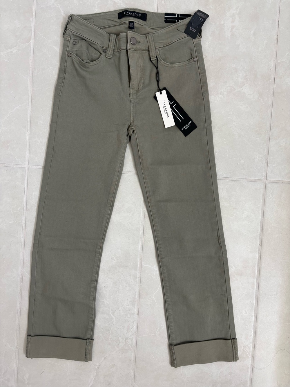 Slim Straight Olive Men’s Jeans